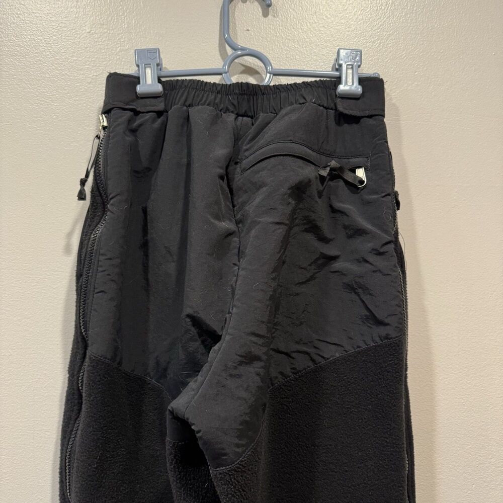 The North Face Denali Pants Full Zip Fleece Black Nylon Knee Gorpcore Mens Small - Picture 6 of 11